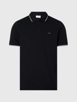 Calvin Klein Polo Slim En Piqué Avec Passepoil -Calvin Klein Soldes K10K110596 BEH alternate4