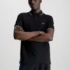 Calvin Klein Polo Slim En Piqué Avec Passepoil -Calvin Klein Soldes K10K110596 BEH main