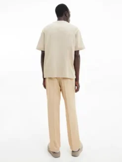 Calvin Klein T-shirt Relaxed à Poche En Coton Bio -Calvin Klein Soldes K10K110809 PF2 alternate2