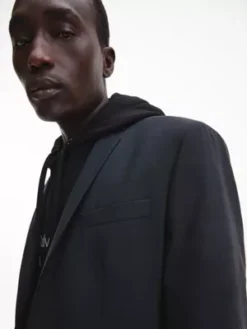 Calvin Klein Veste Blazer Slim En Laine Bicolore -Calvin Klein Soldes K10K110830 PCS alternate3