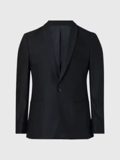 Calvin Klein Veste Blazer De Smoking -Calvin Klein Soldes K10K110837 BEH alternate4