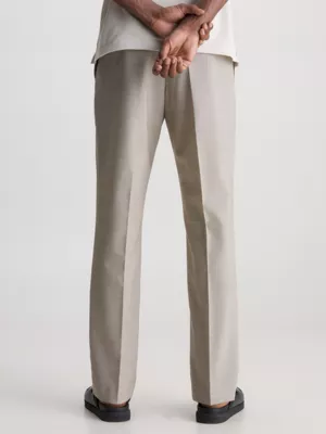 Calvin Klein Pantalon Bicolore En Laine Mélangée 4 Calvin Klein Pantalon Bicolore En Laine Mélangée – Image 2