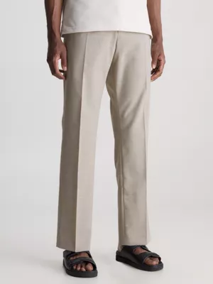 Calvin Klein Pantalon Bicolore En Laine Mélangée 3 Calvin Klein Pantalon Bicolore En Laine Mélangée