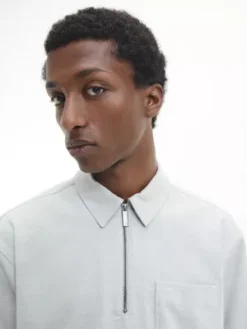 Calvin Klein Chemise Boutonnée Et Zippée -Calvin Klein Soldes K10K110845 ACE alternate3