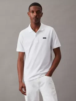 Calvin Klein Polo Slim En Piqué élastique