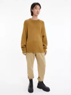 Calvin Klein Pull Unisexe En Laine Mélangée - CK Standards 12 Calvin Klein Pull Unisexe En Laine Mélangée - CK Standards -Calvin Klein Soldes K10K111316 KCB alternate2