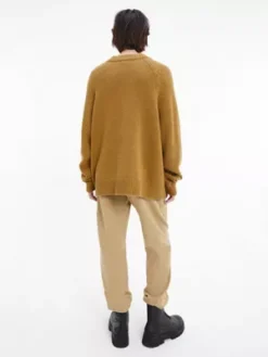 Calvin Klein Pull Unisexe En Laine Mélangée - CK Standards 14 Calvin Klein Pull Unisexe En Laine Mélangée - CK Standards -Calvin Klein Soldes K10K111316 KCB alternate4