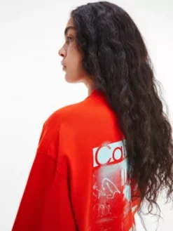 Calvin Klein T-shirt Unisexe Imprimé - CK Standards -Calvin Klein Soldes K10K111322 XNS alternate7