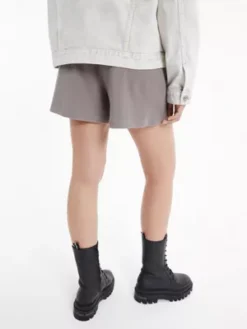 Calvin Klein Short Unisexe En Coton Gaufré - CK Standards -Calvin Klein Soldes K10K111334 PQ0 alternate5