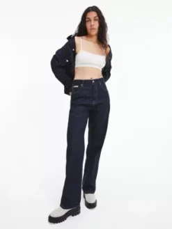 Calvin Klein Jean Straight Unisexe - CK Standards -Calvin Klein Soldes K10K111416 1BJ alternate2