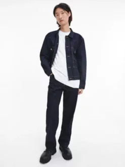 Calvin Klein Jean Straight Unisexe - CK Standards -Calvin Klein Soldes K10K111416 1BJ alternate3