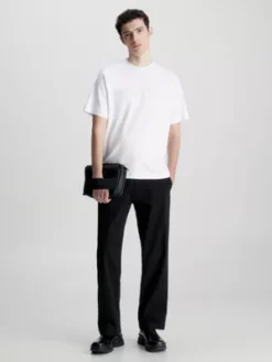 Calvin Klein T-shirt Avec Logo En Fibre Refibra 10 Calvin Klein T-shirt Avec Logo En Fibre Refibra -Calvin Klein Soldes K10K111531 YAF alternate3