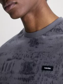 Calvin Klein T-shirt Imprimé Concrete -Calvin Klein Soldes K10K111551 0IN alternate2