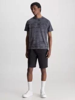 Calvin Klein T-shirt Imprimé Concrete -Calvin Klein Soldes K10K111551 0IN alternate3