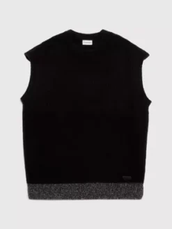 Calvin Klein Veste En Laine Mélangée Côtelée -Calvin Klein Soldes K10K111572 BEH alternate5