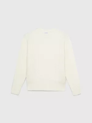 Calvin Klein Pull En Laine Mélangée Torsadée 8 Calvin Klein Pull En Laine Mélangée Torsadée – Image 6