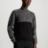 Calvin Klein Pull Texturé Color-block 1 Calvin Klein Pull Texturé Color-block -Calvin Klein Soldes K10K111577 BEH main