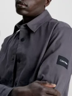 Calvin Klein Surchemise En Sergé De Coton Bio -Calvin Klein Soldes K10K111582 PC9 alternate2