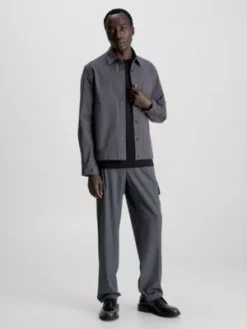 Calvin Klein Surchemise En Sergé De Coton Bio -Calvin Klein Soldes K10K111582 PC9 alternate3