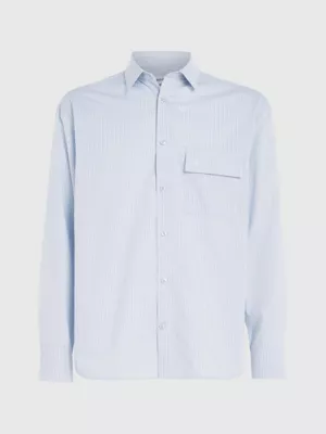 Calvin Klein Chemise Relaxed En Sergé à Rayures 7 Calvin Klein Chemise Relaxed En Sergé à Rayures – Image 5