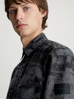 Calvin Klein Surchemise Relaxed En Sergé Imprimé 5 Calvin Klein Surchemise Relaxed En Sergé Imprimé – Image 3