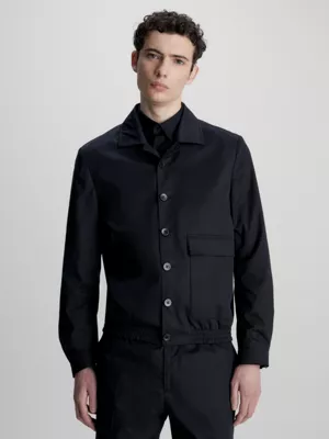 Calvin Klein Veste Cintrée En SeaCell Cotton 3 Calvin Klein Veste Cintrée En SeaCell Cotton