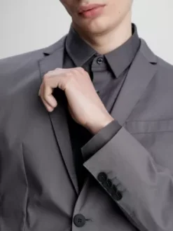 Calvin Klein Veste Blazer Slim En Coton Technique -Calvin Klein Soldes K10K111611 PC9 alternate2