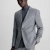 Calvin Klein Blazer Slim En Flanelle -Calvin Klein Soldes K10K111706 PTA main