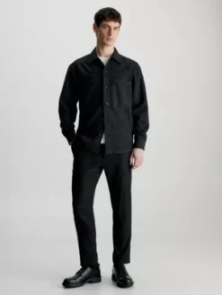 Calvin Klein Surchemise Relaxed En Laine Mélangée -Calvin Klein Soldes K10K111731 BEH alternate3