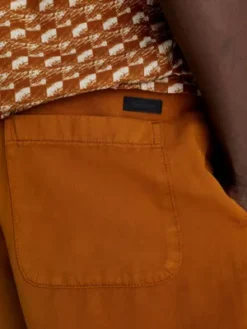 Calvin Klein Short à Jambes Larges En Lin Mélangé -Calvin Klein Soldes K10K111752 GRD alternate2