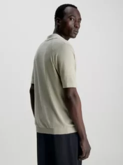 Calvin Klein Polo Sans Bouton -Calvin Klein Soldes K10K111806 PKR alternate1