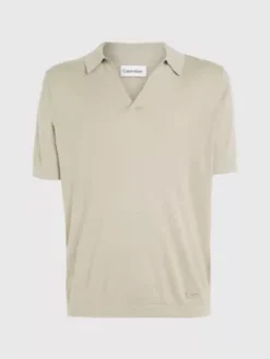 Calvin Klein Polo Sans Bouton -Calvin Klein Soldes K10K111806 PKR alternate4