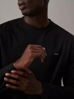 Calvin Klein T-shirt à Manches Longues -Calvin Klein Soldes K10K111847 BEH alternate2