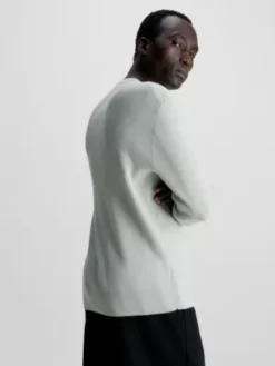 Calvin Klein Pull Bicolore Texturé 9 Calvin Klein Pull Bicolore Texturé -Calvin Klein Soldes K10K111947 LE9 alternate2