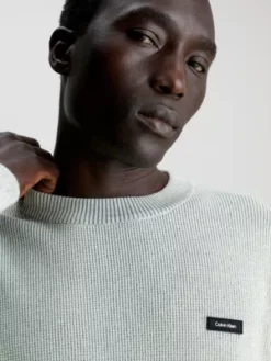 Calvin Klein Pull Bicolore Texturé