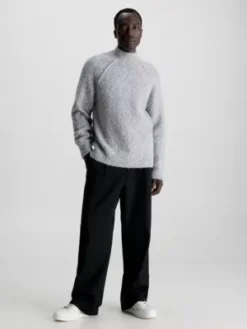 Calvin Klein Pull Moucheté En Laine Alpaga Mélangée -Calvin Klein Soldes K10K111957 PKH alternate3