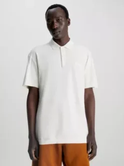 Calvin Klein Polo En Lin Mélangé