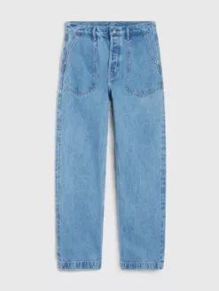 Calvin Klein Jean Straight Utilitaire Unisexe - CK Standards -Calvin Klein Soldes K10K112005 1A4 alternate8