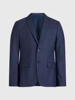 Calvin Klein Blazer De Costume Pied-de-poule Slim -Calvin Klein Soldes K10K112050 CHW alternate4