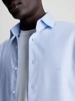 Calvin Klein Chemise Slim En Sergé Texturé 5 Calvin Klein Chemise Slim En Sergé Texturé – Image 3