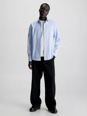 Calvin Klein Chemise Slim En Sergé Texturé 6 Calvin Klein Chemise Slim En Sergé Texturé – Image 4