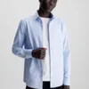 Calvin Klein Chemise Slim En Sergé Texturé -Calvin Klein Soldes K10K112083 CK2 main