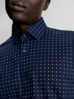 Calvin Klein Chemise Slim Imprimée En Popeline 9 Calvin Klein Chemise Slim Imprimée En Popeline -Calvin Klein Soldes K10K112091 CHW alternate2