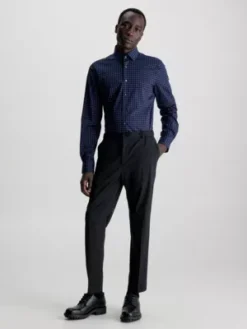 Calvin Klein Chemise Slim Imprimée En Popeline 10 Calvin Klein Chemise Slim Imprimée En Popeline -Calvin Klein Soldes K10K112091 CHW alternate3