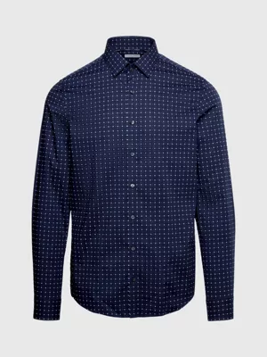 Calvin Klein Chemise Slim Imprimée En Popeline 7 Calvin Klein Chemise Slim Imprimée En Popeline – Image 5