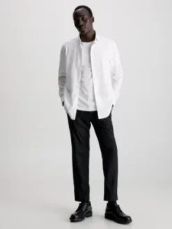 Calvin Klein Chemise De Soirée Slim Texturée -Calvin Klein Soldes K10K112106 0K4 alternate3