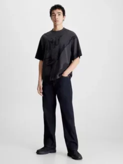 Calvin Klein Jean Straight Selvedge Unisexe - CK Standards -Calvin Klein Soldes K10K112158 1A4 alternate7