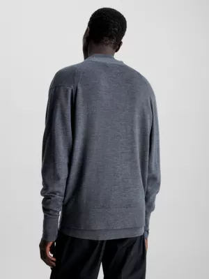 Calvin Klein Pull Cardigan En Laine Mérinos 4 Calvin Klein Pull Cardigan En Laine Mérinos – Image 2