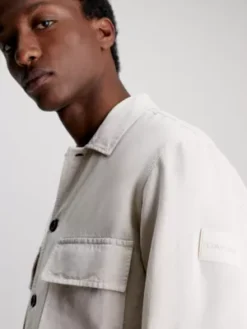 Calvin Klein Surchemise Boxy En Coton Et Lin -Calvin Klein Soldes K10K112336 ACE alternate2